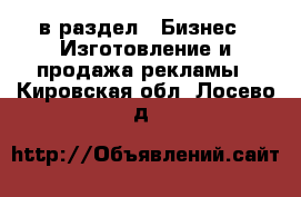  в раздел : Бизнес » Изготовление и продажа рекламы . Кировская обл.,Лосево д.
